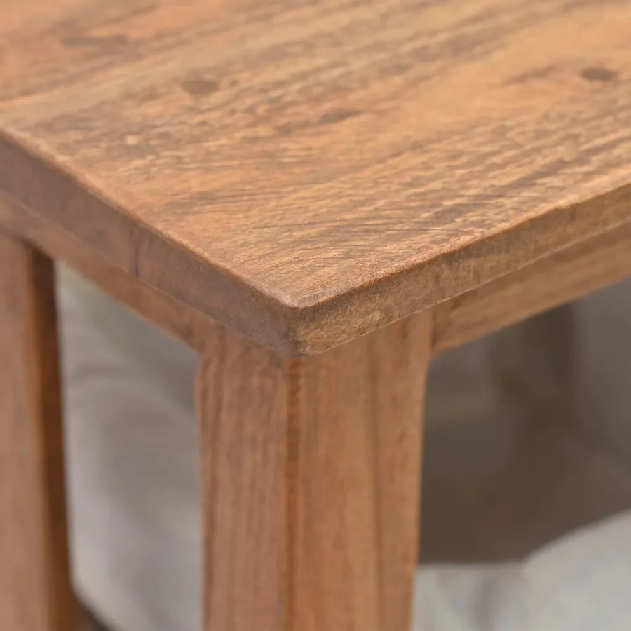 Table console bois d'acajou massif 69x28x70 cm - 6