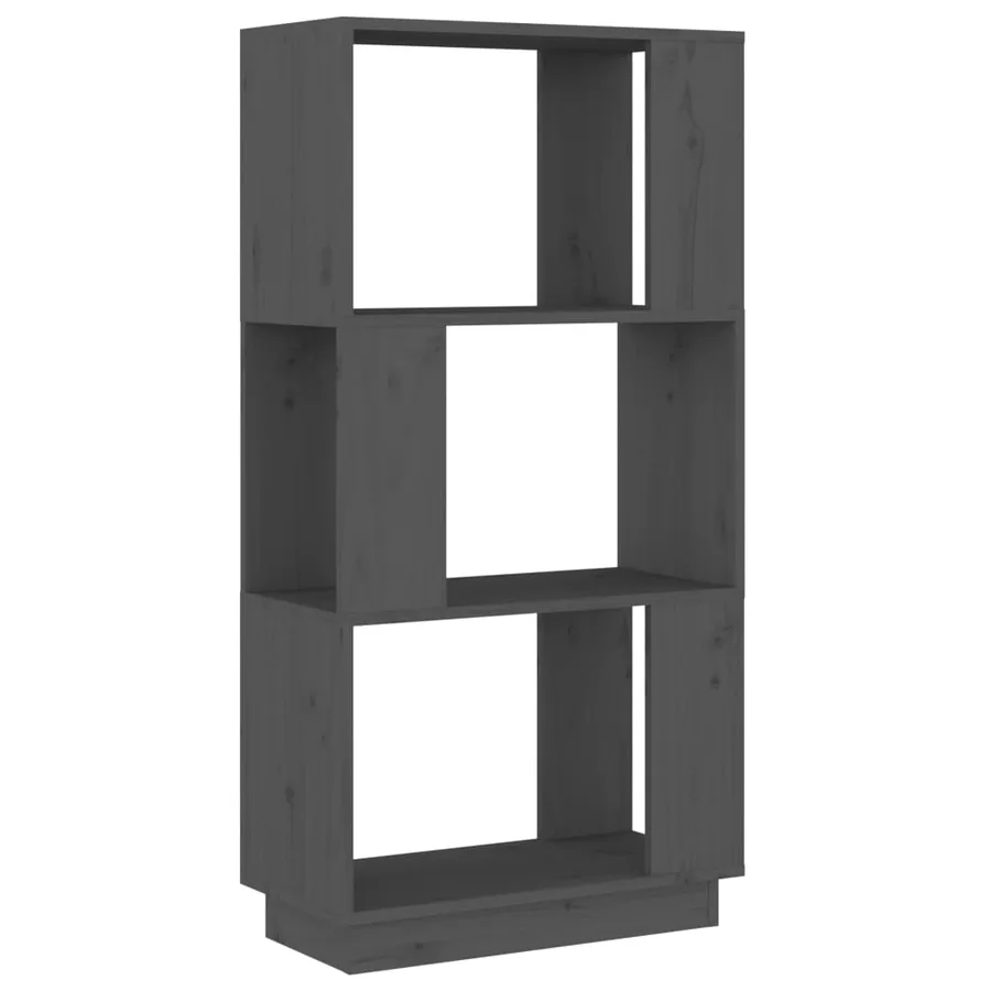 Bibliothèque/Séparateur de pièce Gris 51x25x101 cm Pin massif - 2