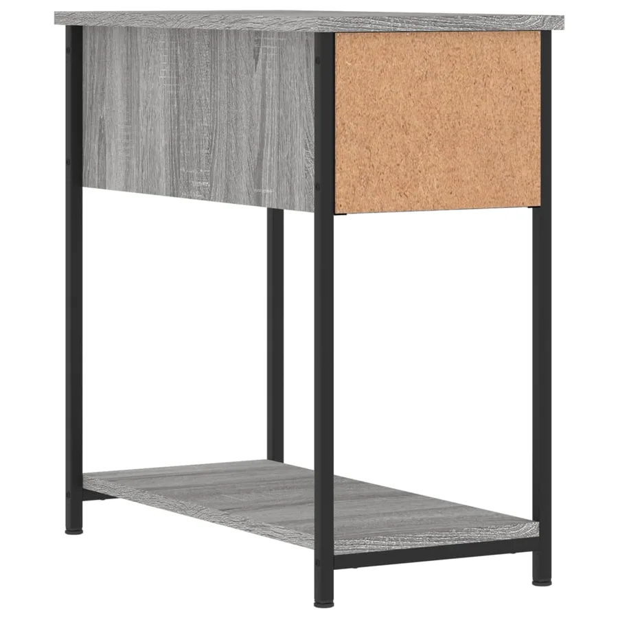 Table de chevet sonoma gris 30x60x60 cm bois d'ingénierie - 8