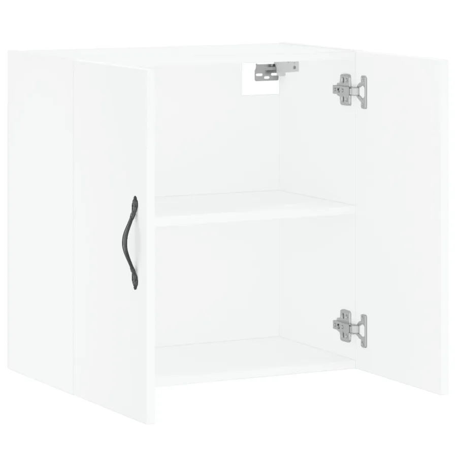 Armoire murale blanc 60x31x60 cm bois d'ingénierie - 6