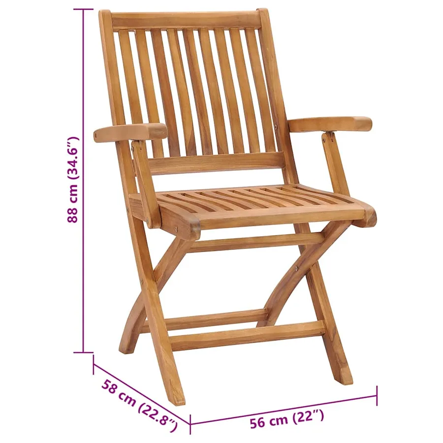 Chaises de jardin lot de 2 avec coussins bleu clair Teck massif - 71