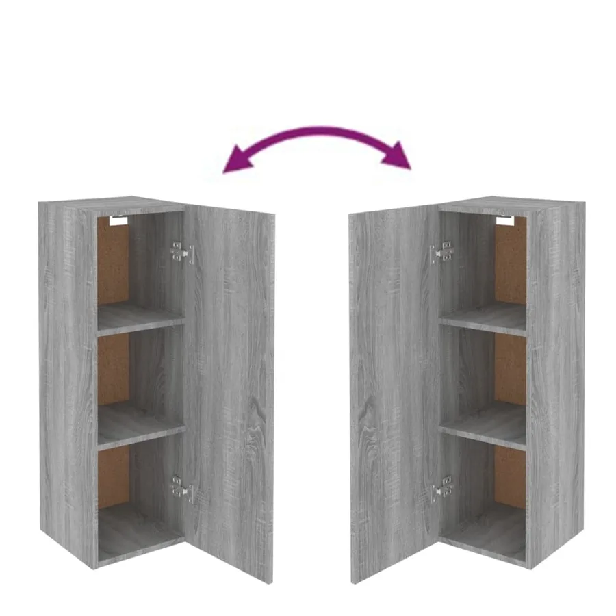 Ensemble de meubles TV 5 pcs Sonoma gris Bois d'ingénierie - 10