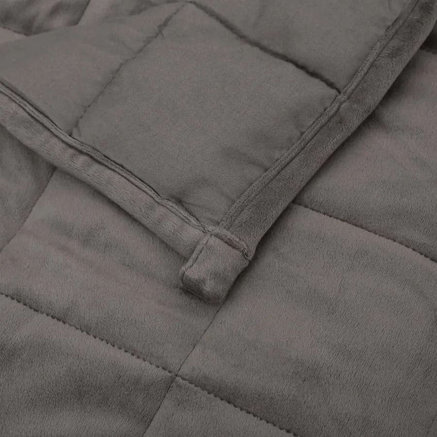 Couverture lestée Gris 220x230 cm 15 kg Tissu - 5