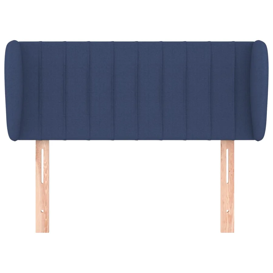 Tête de lit avec oreilles Bleu 93x23x78/88 cm Tissu - 3