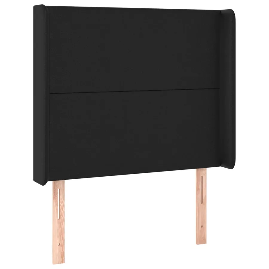 Sommier à lattes de lit matelas LED Noir 100x200cm Similicuir - 7