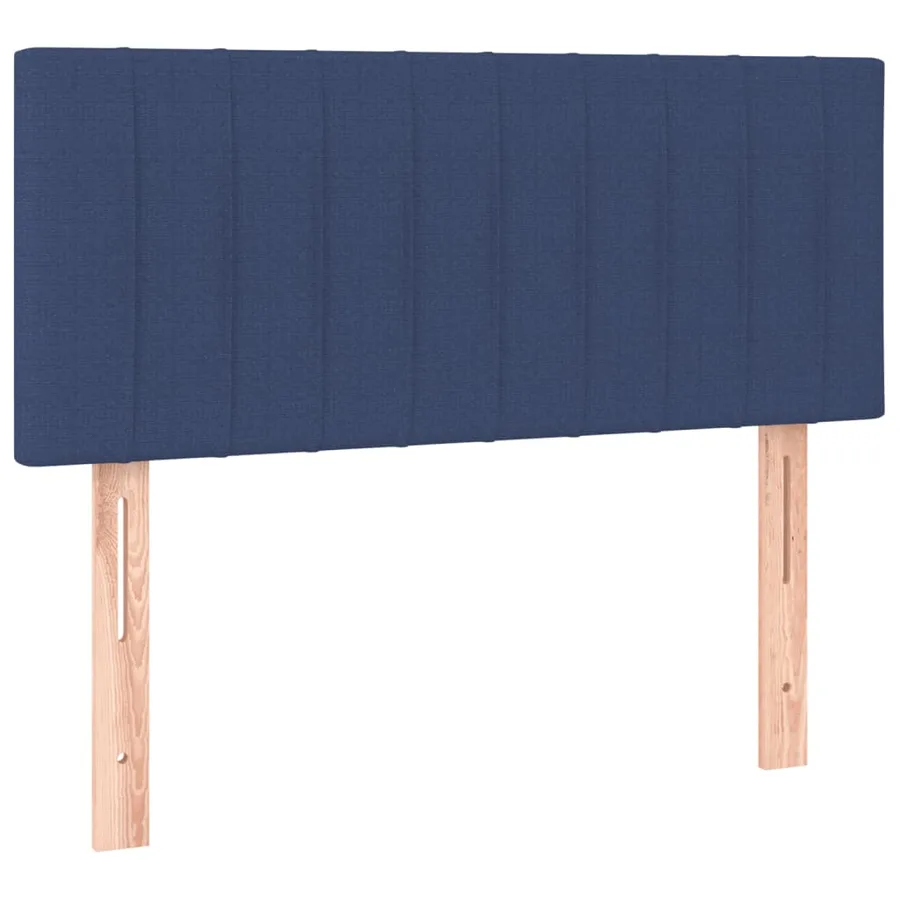 Sommier à lattes de lit avec matelas Bleu 90x200 cm Tissu - 6