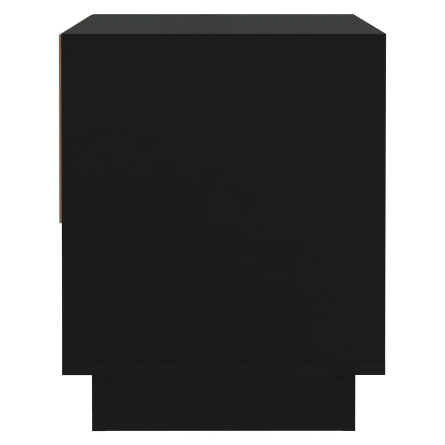 Table de chevet Noir 45x34x44 cm bois d'ingénierie - 6