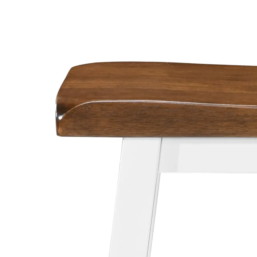 Table et tabouret de bar 5 pcs Bois massif - 11