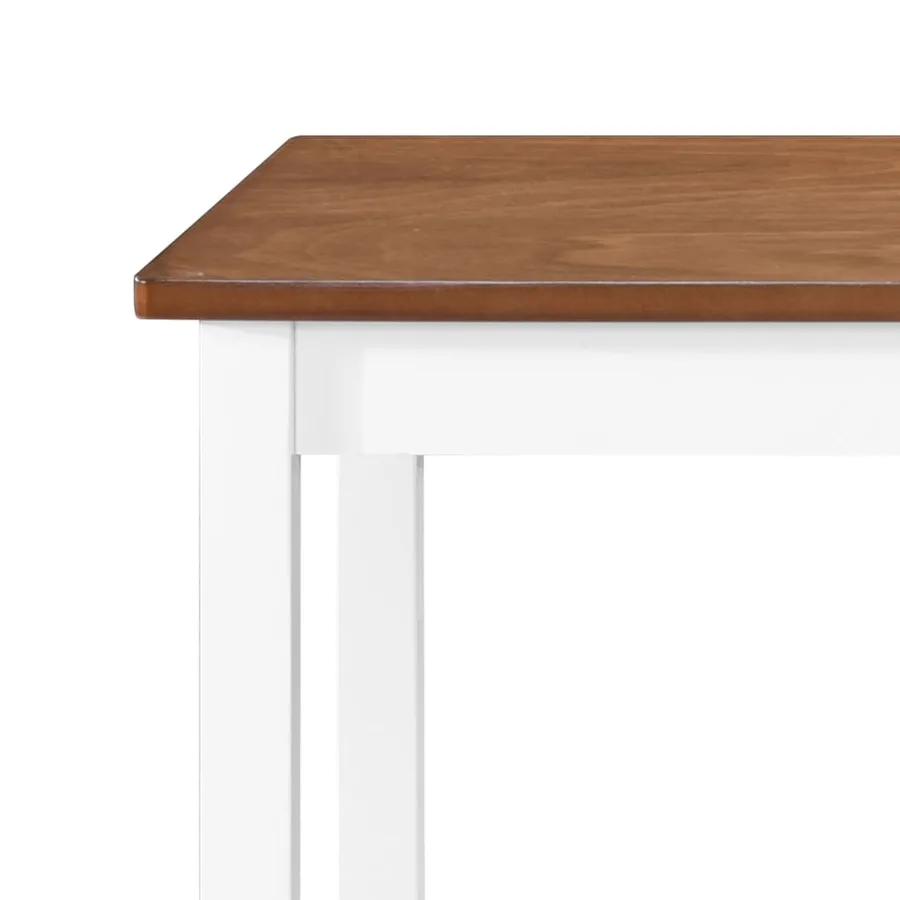 Table et tabouret de bar 5 pcs Bois massif - 8