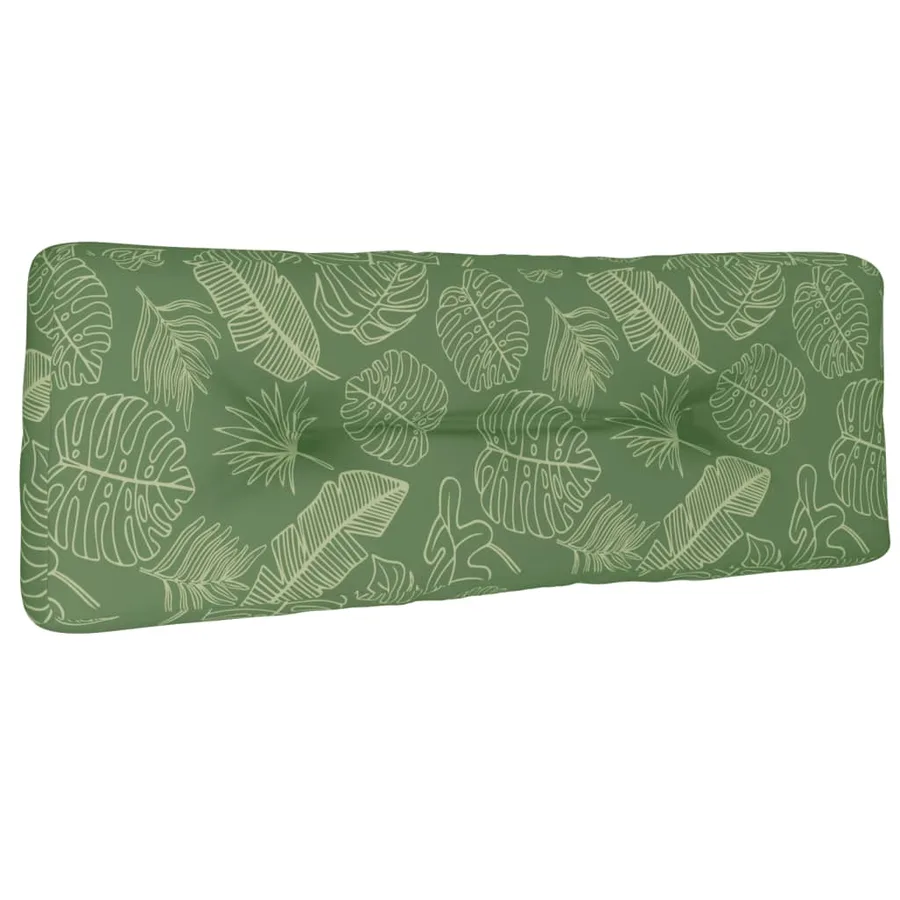 Coussin de palette à motif de feuilles 120x40x12 cm Tissu - 2
