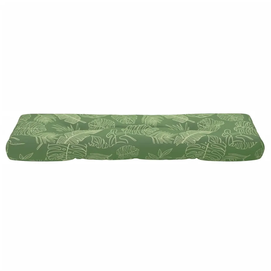 Coussin de palette à motif de feuilles 120x40x12 cm Tissu - 5