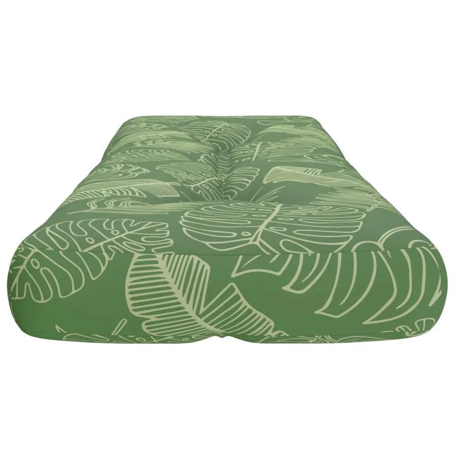 Coussin de palette à motif de feuilles 120x40x12 cm Tissu - 6