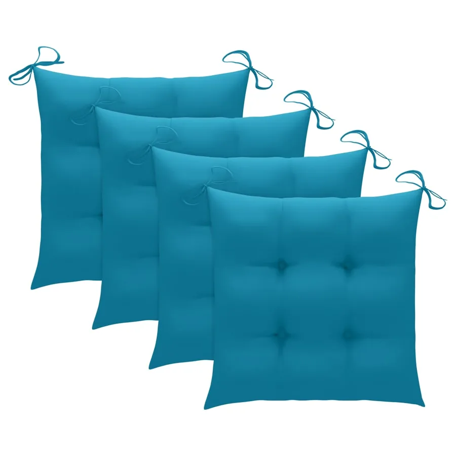 Ensemble à manger d'extérieur pliable 5pcs avec coussins Bambou - 8