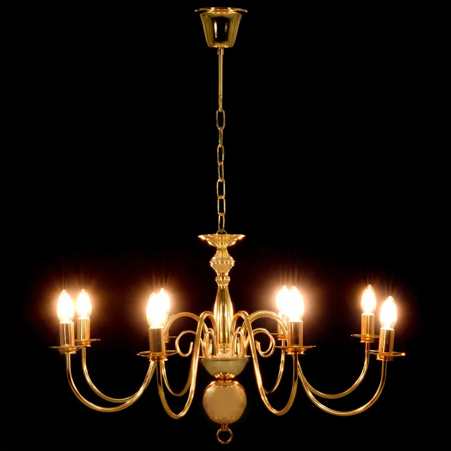 Lustre Doré 8 ampoules E14 - 5