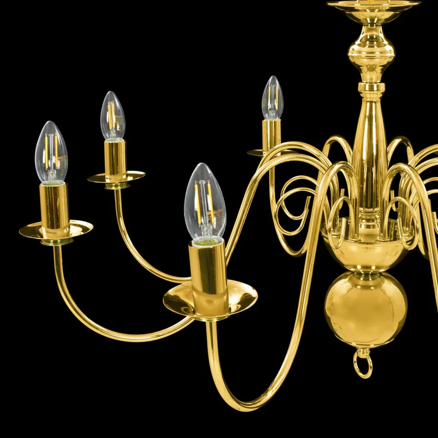 Lustre Doré 8 ampoules E14 - 9