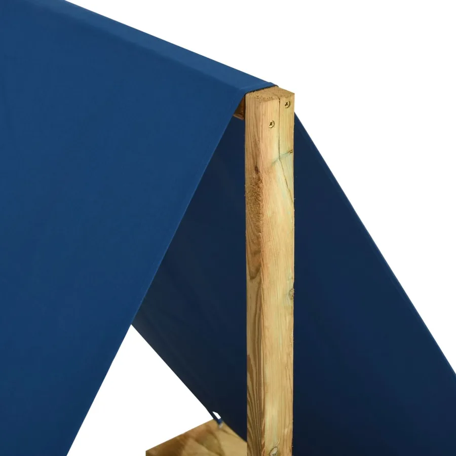 Bac à sable avec toit 80x60x97,5 cm Bois de pin imprégné - 4