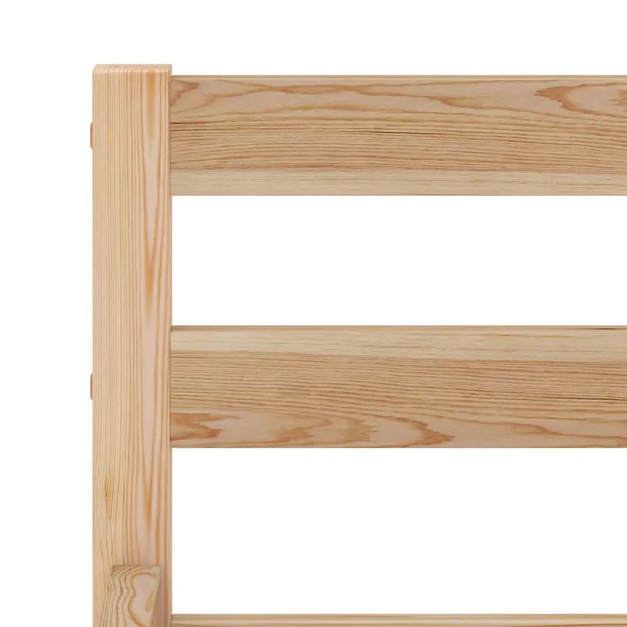 Cadre de lit sans matelas bois massif de pin 100x200 cm - 5