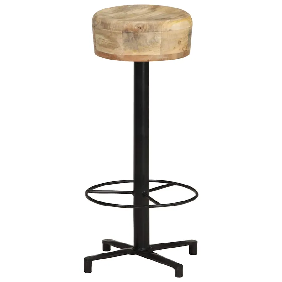 Tabourets de bar lot de 2 76 cm bois de manguier massif - 10