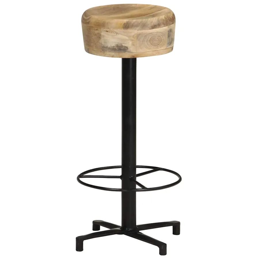 Tabourets de bar lot de 2 76 cm bois de manguier massif - 9