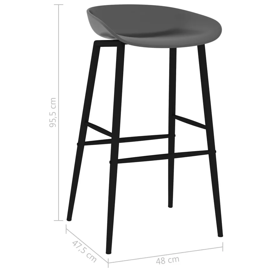 Ensemble de bar 7 pcs Noir et gris - 13