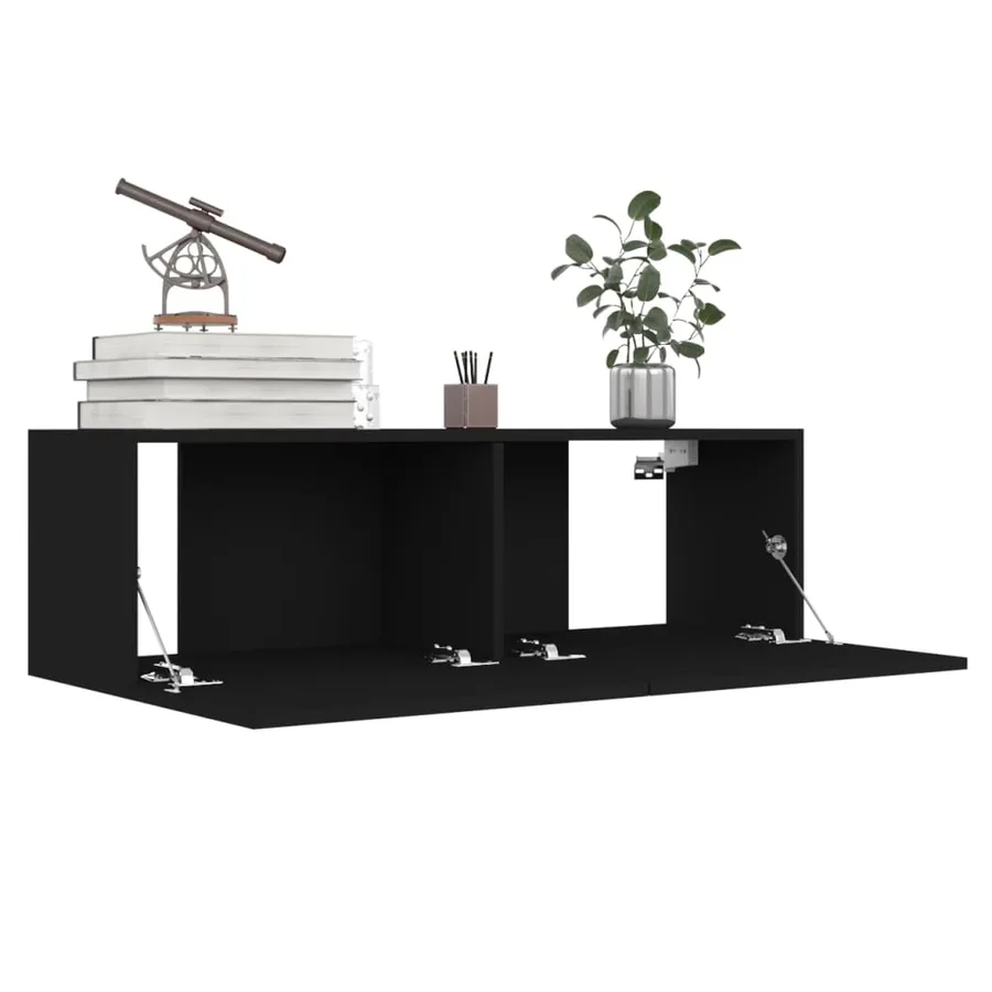 Ensemble de meubles TV 6 pcs Noir Bois d'ingénierie - 4