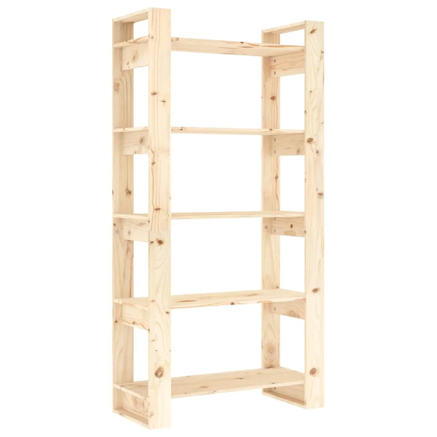 Bibliothèque/Séparateur de pièce 80x35x160 cm Bois massif - 2