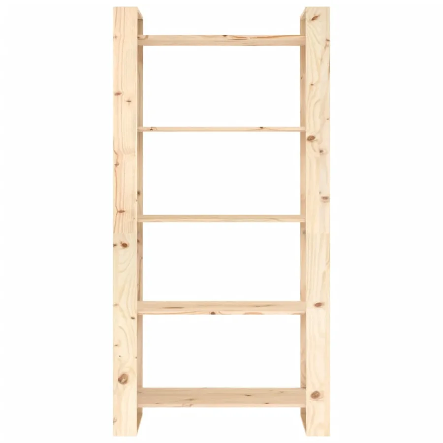 Bibliothèque/Séparateur de pièce 80x35x160 cm Bois massif - 5