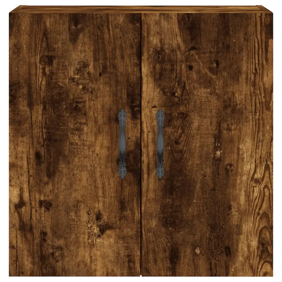 Armoire murale chêne fumé 60x31x60 cm bois d'ingénierie - 5