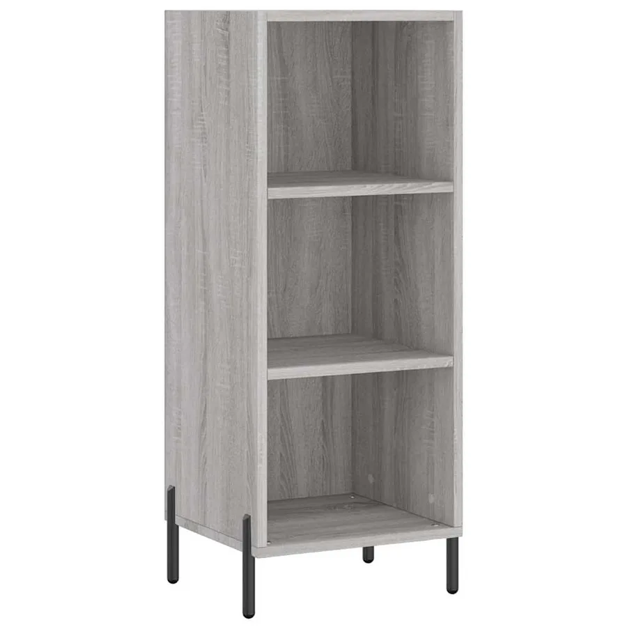Buffet haut Sonoma gris 34,5x34x180 cm Bois d'ingénierie - 5