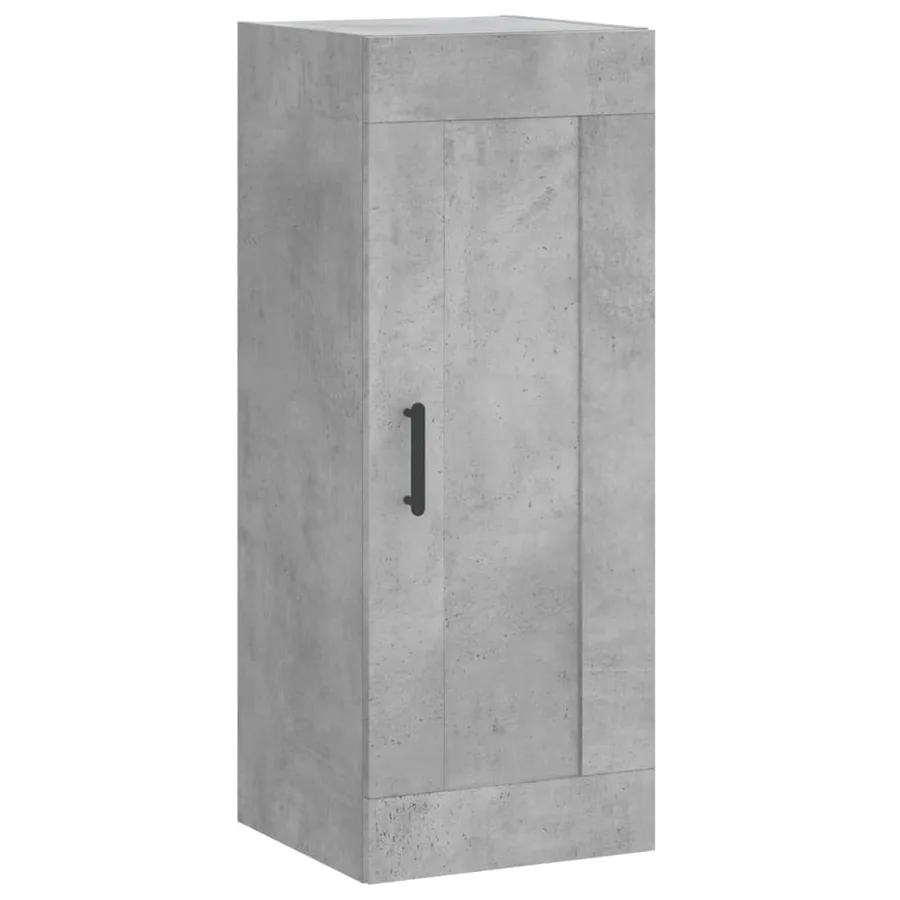Buffet haut Gris béton 34,5x34x180 cm Bois d'ingénierie - 8
