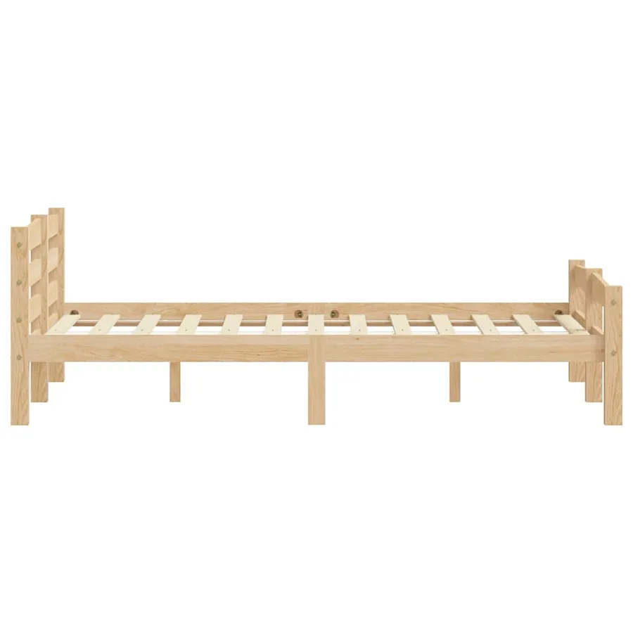 Cadre de lit sans matelas bois massif de pin 160x200 cm - 5