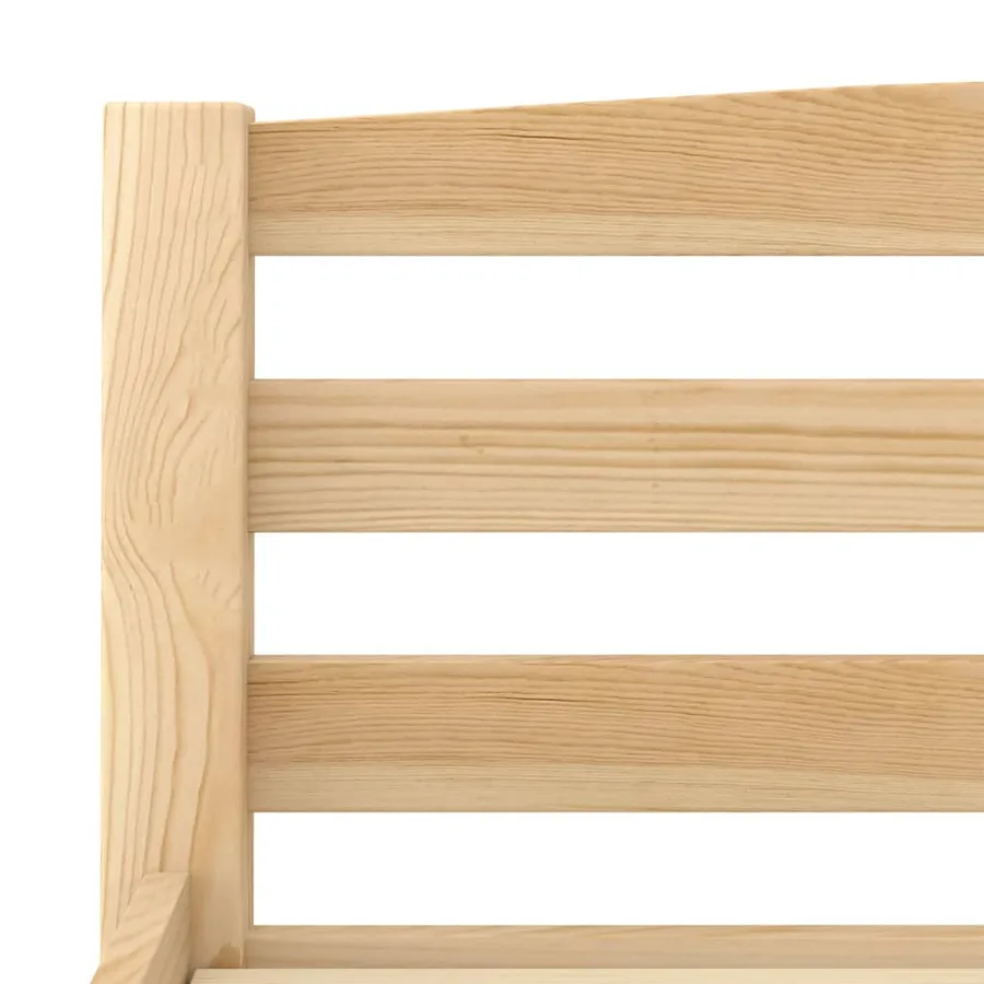 Cadre de lit sans matelas bois massif de pin 160x200 cm - 6