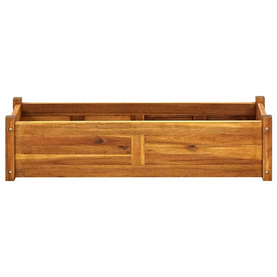 Lit surélevé de jardin Bois d'acacia 100x30x25 cm - 4
