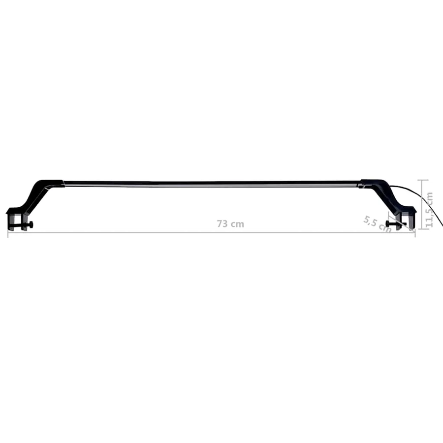 Lampe à LED d'aquarium avec pinces 75-90 cm Bleu et blanc - 10