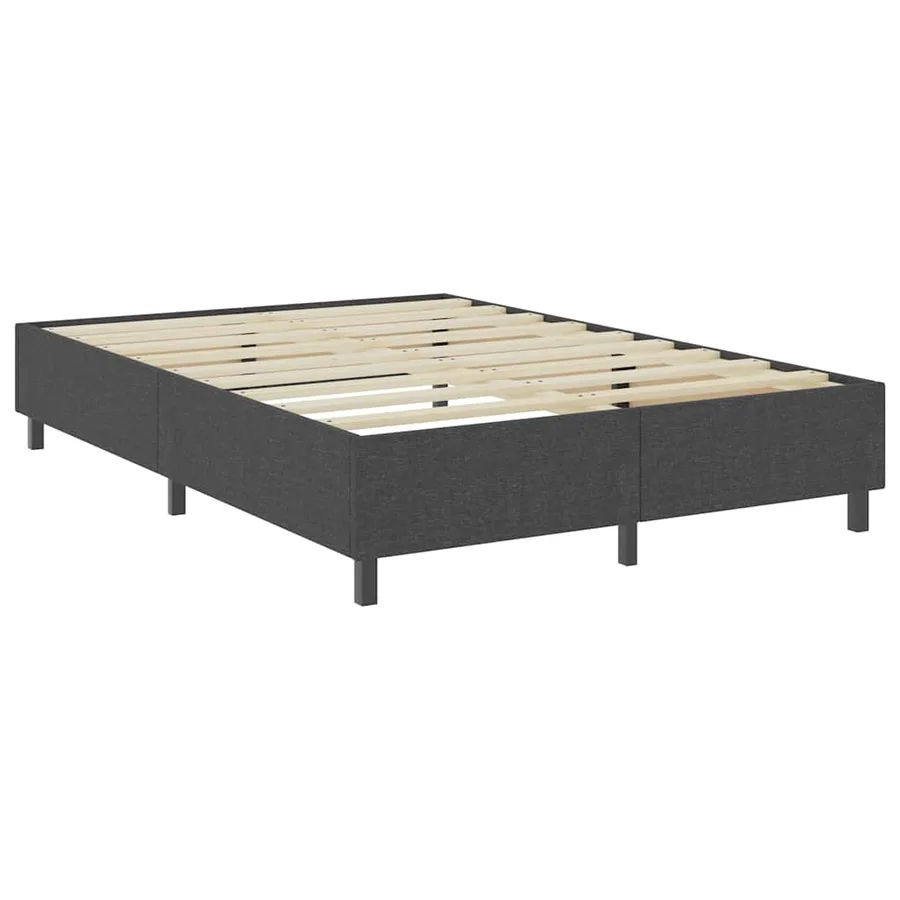 Sommier à lattes de lit sans matelas gris tissu 180x200 cm - 3