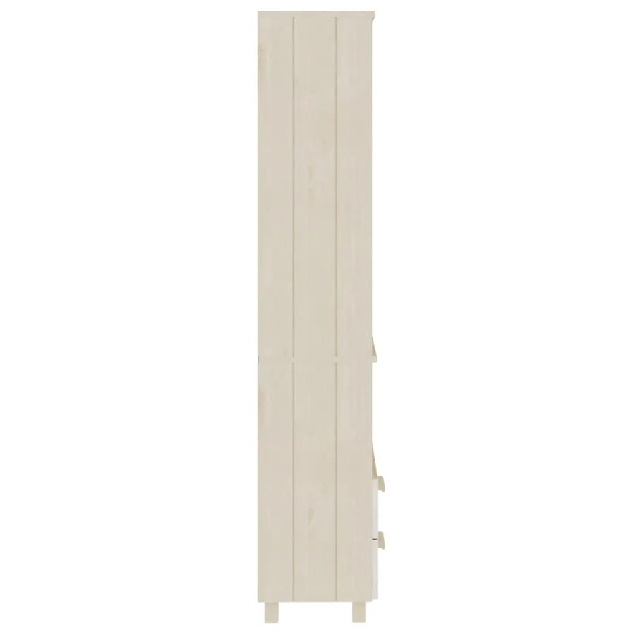 Buffet HAMAR Marron miel 60x35x180 cm Bois massif de pin - 7