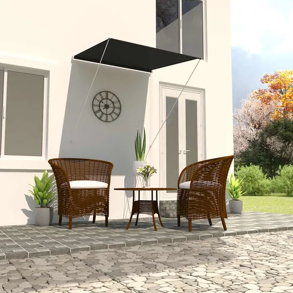Auvent rétractable 100x150 cm Anthracite