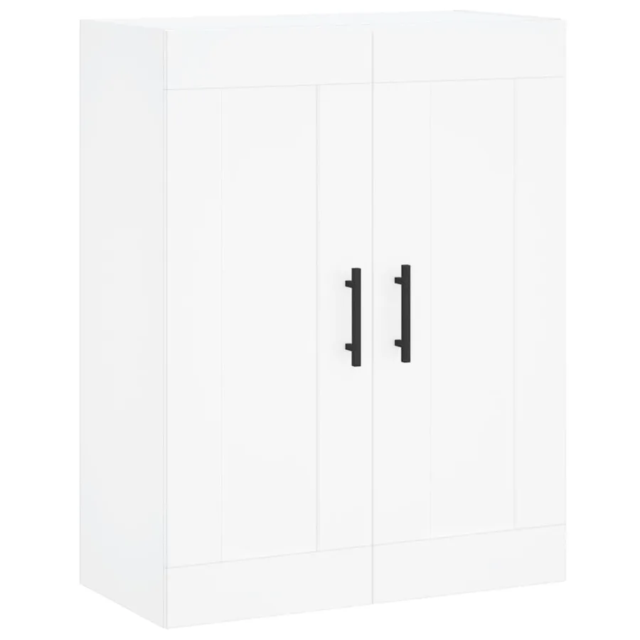 Buffet haut Blanc 69,5x34x180 cm Bois d'ingénierie - 5