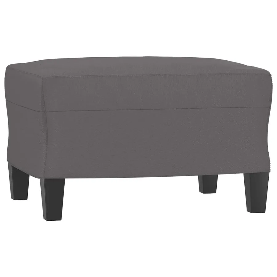 Repose-pied Gris 60x50x41 cm Similicuir - 2