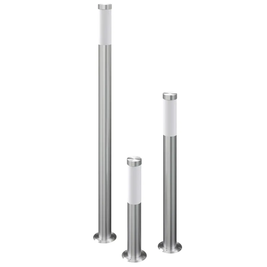 Ensemble de 3 lampes de jardin étanches Acier inoxydable - 2