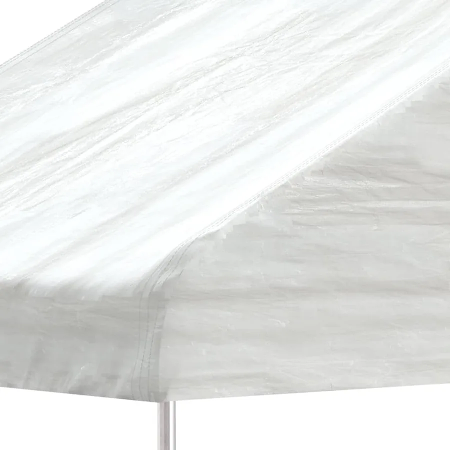 Belvédère avec toit blanc 8,92x4,08x3,22 m polyéthylène - 4
