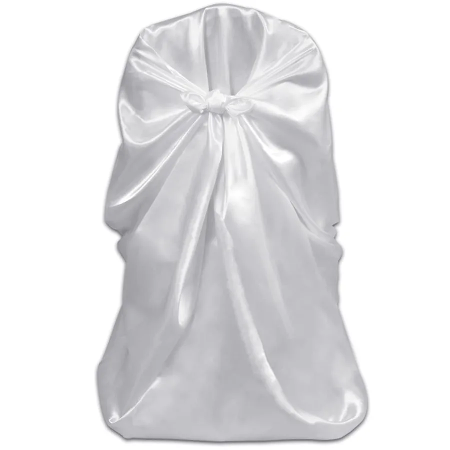 Housse de chaise blanche pour le banquet de mariage 6 pièces - 2