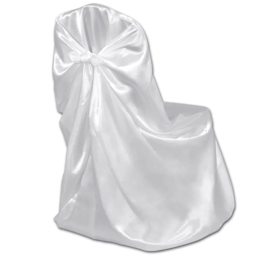 Housse de chaise blanche pour le banquet de mariage 6 pièces - 3