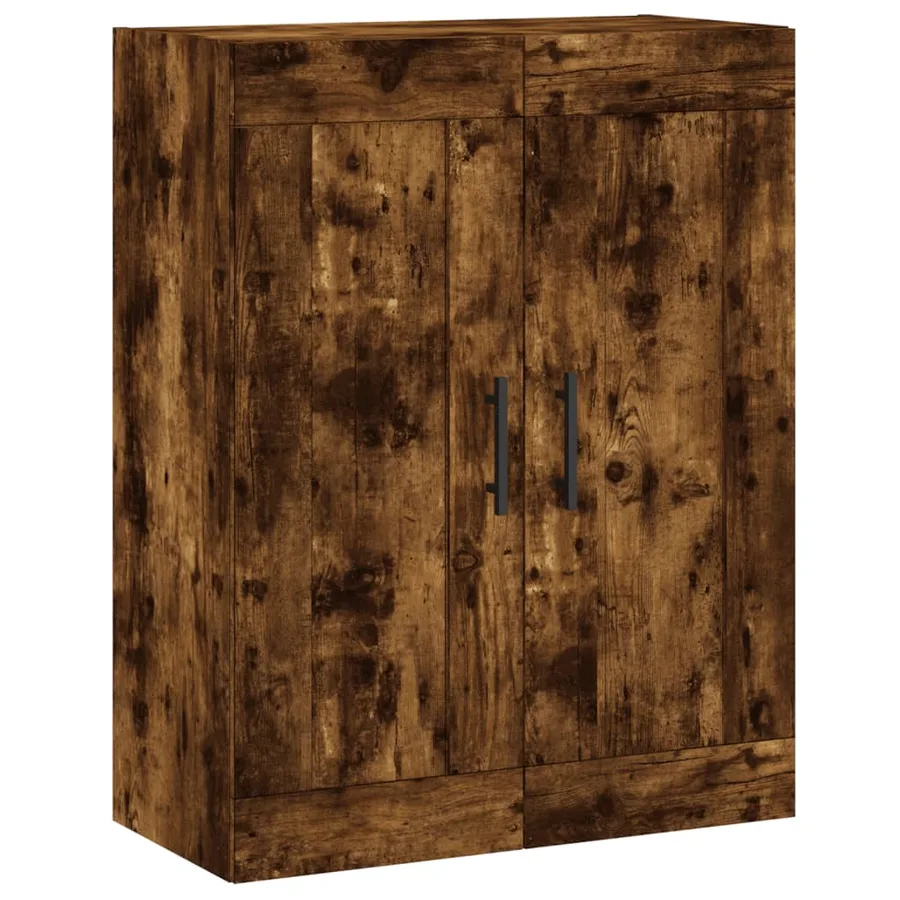 Armoires murales 2 pcs chêne fumé bois d'ingénierie - 5