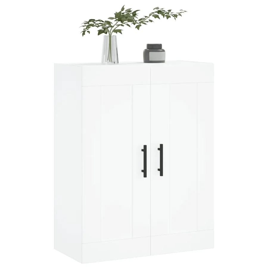 Armoire murale blanc 69,5x34x90 cm bois d'ingénierie - 4