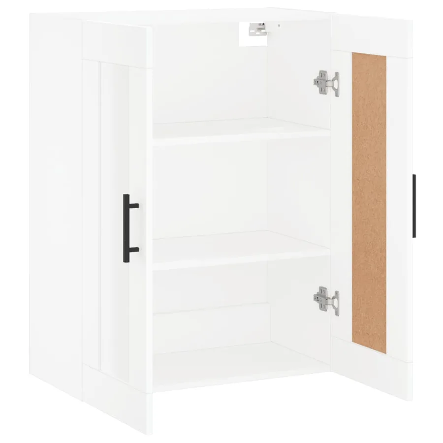 Armoire murale blanc 69,5x34x90 cm bois d'ingénierie - 7