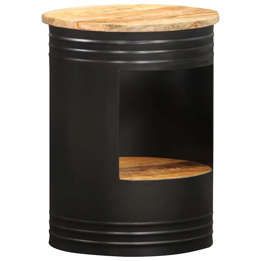 Table basse 43x55 cm bois de manguier solide - 10