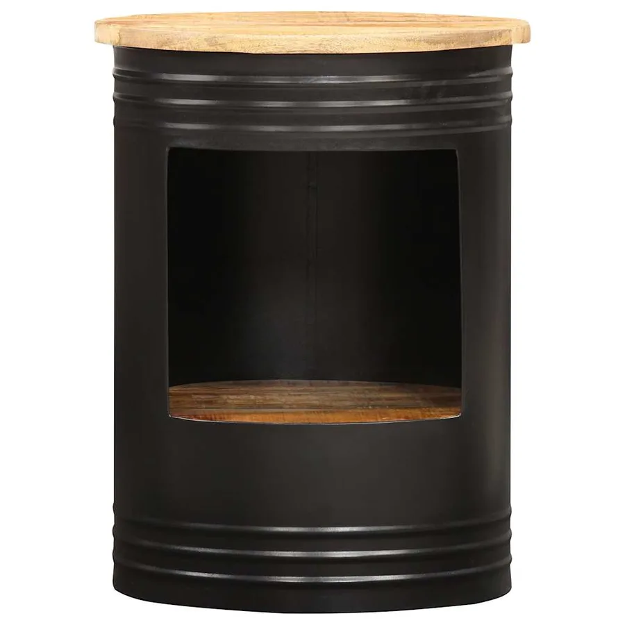 Table basse 43x55 cm bois de manguier solide - 2