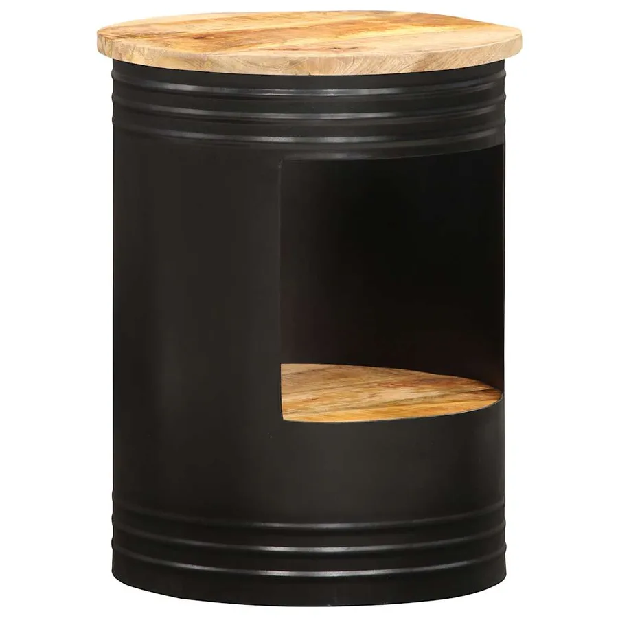 Table basse 43x55 cm bois de manguier solide - 7