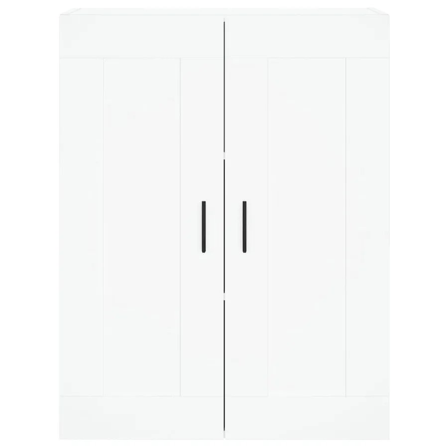 Buffet haut Blanc 69,5x34x180 cm Bois d'ingénierie - 6